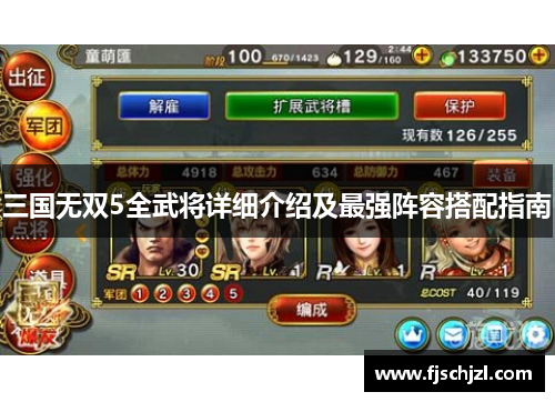 三国无双5全武将详细介绍及最强阵容搭配指南 三国无双5全武将详细介绍及最强阵容搭配指南